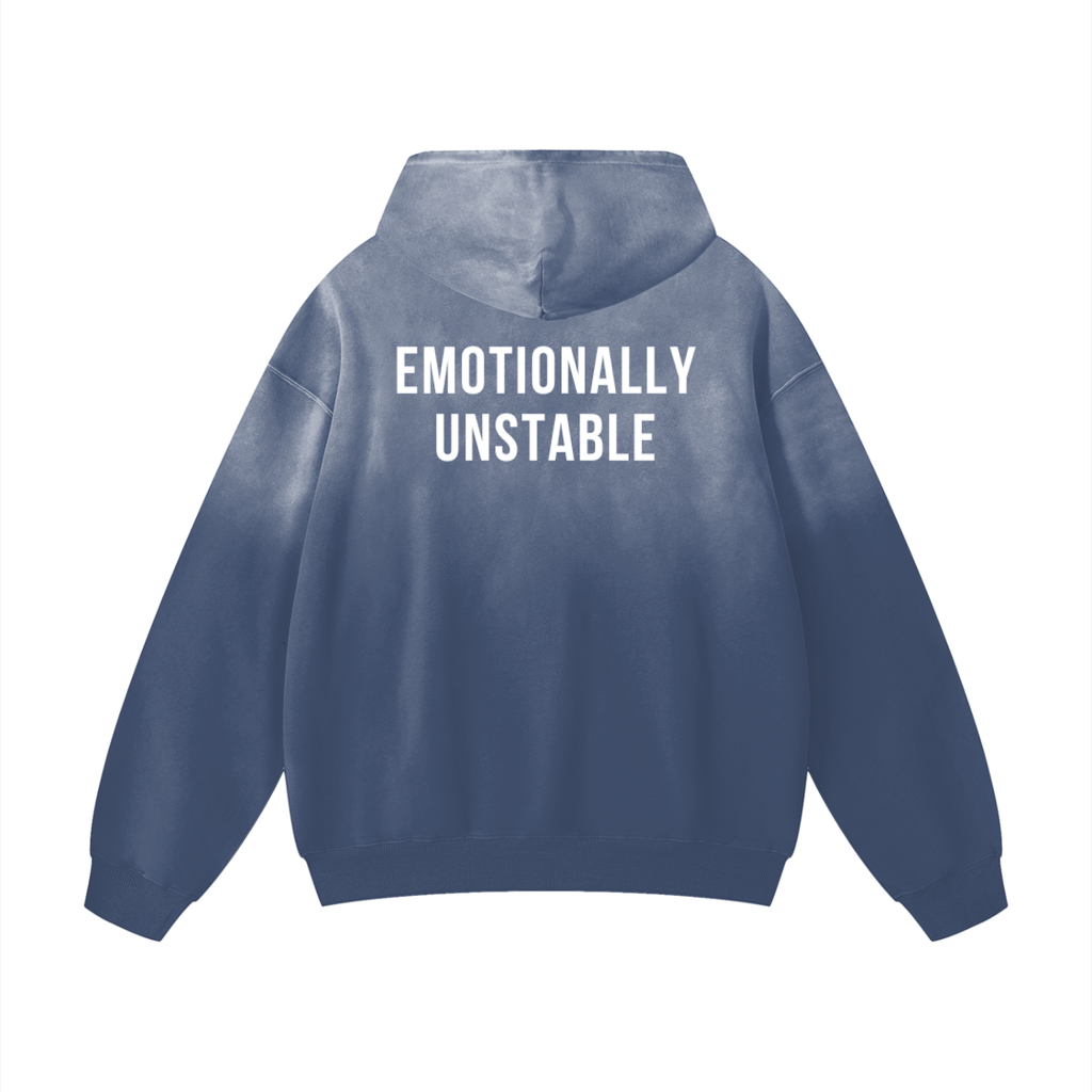 Emotionally Unstable Faded Hoodie