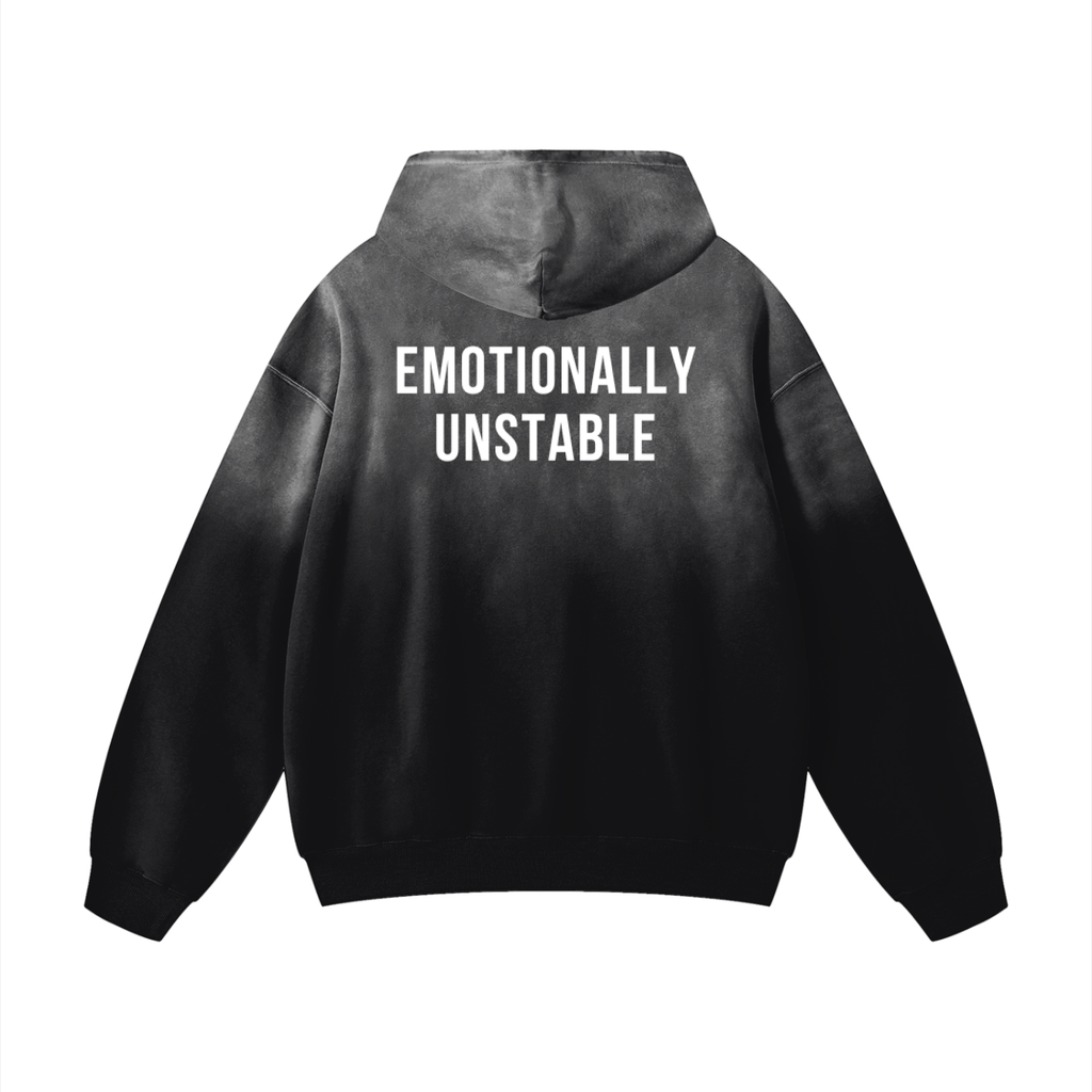 Emotionally Unstable Faded Hoodie